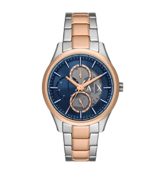Armani Exchange AX1874 Men's Two‑Tone Stainless Steel Blue Dial