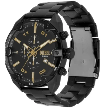 Diesel DZ4644 Men's Spiked Black Stainless Steel Chronograph Watch